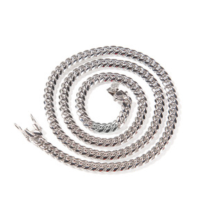 Joyería <span class=keywords><strong>de</strong></span> Bisutería al por Mayor, Joyería <span class=keywords><strong>de</strong></span> Acero Inoxidable 316L, Chapado en Oro <span class=keywords><strong>de</strong></span> 18K, Cadena Cubana <span class=keywords><strong>de</strong></span> 6mm, Pulsera, Gargantillas <span class=keywords><strong>de</strong></span> Moda, Collares - Product Image 2