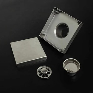 YOTOモダンブラックグレー浴室シャワーアクセサリー真鍮防臭SUS 201 304ステンレススチール床排水 - Product Image 3