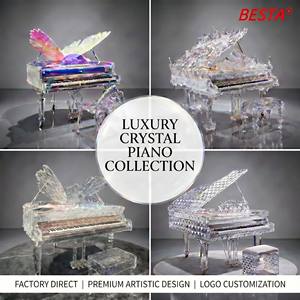 <span class=keywords><strong>Pianoforte</strong></span> a Coda in Stile Francese con Cristalli, <span class=keywords><strong>Pianoforte</strong></span> a Coda in Acrilico Trasparente per Banchetti di Lusso - Product Image 5