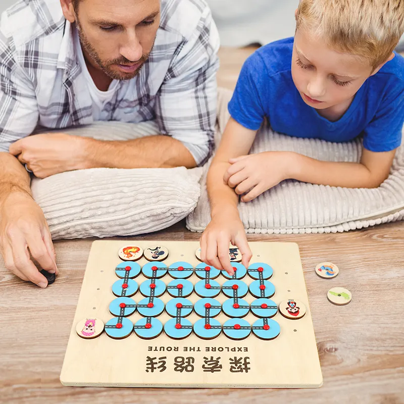 2022 new wooden trending explore route and darts sticky ball game manufactory direct sale enlightenment wooden toy