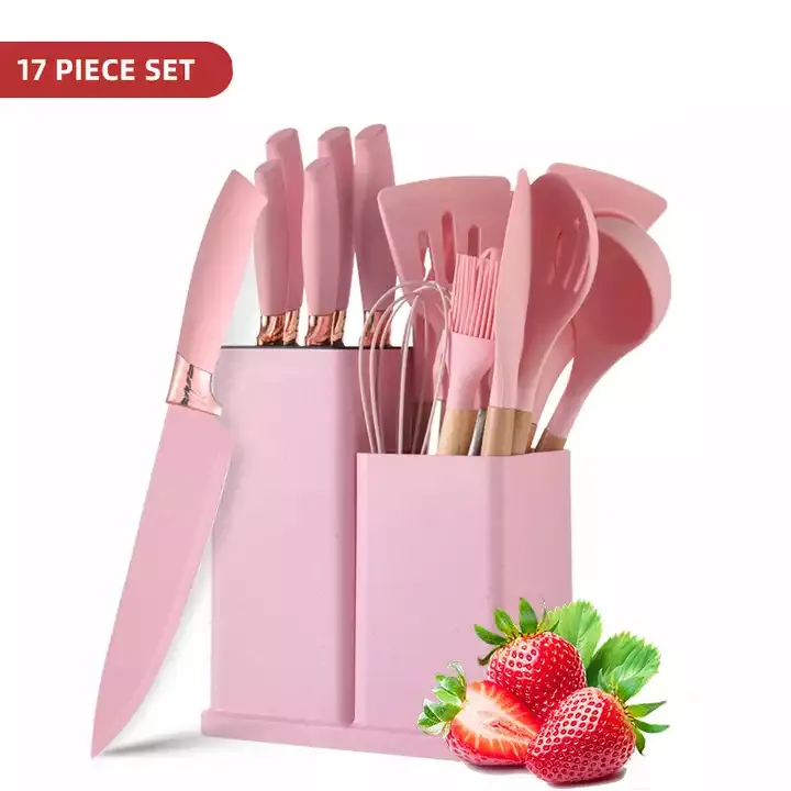 17 Pieces Utensils Kitchenware And Utensils Tool Gadgets Sets Kitchen Accessories Cooking Tools With Kitchen Knife
