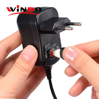 Adaptateur secteur 12 volts 2 ampères AC/DC, prise jack 5,5*2,1 mm, entrée 100-240 V, chargeur mural pour appareils électroniques