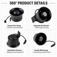 Altavoz de Sirena Industrial Impermeable IPX6 de 50W RMS, Bocina de Alarma para Automóvil con Cable de 1m, Pedido Personalizado al por Mayor