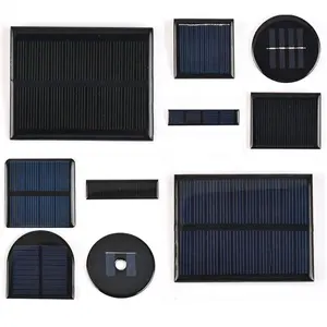 高品质定制玻璃太阳能电池板迷你3W 4W 5W 8w单声道小尺寸太阳能电池板5V 6V 9V