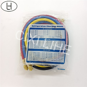 Tuyau de charge de réfrigérant pour <span class=keywords><strong>climatiseur</strong></span>, manomètre de collecteur, tuyau de charge AC R22 R134a R410A R32 pour réparation de réfrigération CVC - Product Image 6
