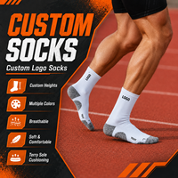 Chaussettes de sport personnalisées pour hommes, chaussettes de course en coton doux et confortables, chaussettes courtes personnalisées pour le basketball sportif