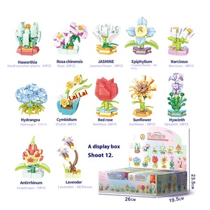 Vente en gros de jouets éducatifs pour enfants, blocs de construction en plastique ABS à assembler soi-même, 12 pièces, modèles fantastiques, boîtes de jouets - Product Image 4