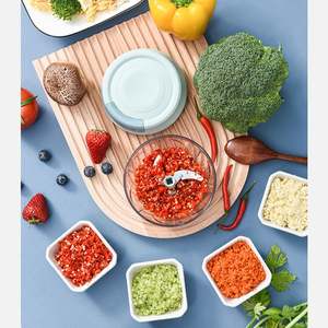 Picadora manual <span class=keywords><strong>de</strong></span> <span class=keywords><strong>cuerda</strong></span> Manual, rebanadora <span class=keywords><strong>de</strong></span> procesador <span class=keywords><strong>de</strong></span> alimentos, trituradora <span class=keywords><strong>de</strong></span> ensalada, herramientas <span class=keywords><strong>de</strong></span> cocina, trituradora <span class=keywords><strong>de</strong></span> ajo, <span class=keywords><strong>cebolla</strong></span>, herramientas vegetales - Product Image 3