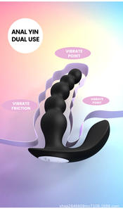 10-Speed Anal Beads Vibrator <span class=keywords><strong>Butt</strong></span> <span class=keywords><strong>Plug</strong></span> klitoris Stimulator wanita masturbasi dan pria prostat pemijat Anal seks mainan - Product Image 5