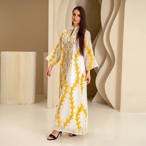 RHG Luxury <strong>Sequins</strong> Embroidery Women Jalabiya Arabic Dress Muslim Party Wear Wedding Gown Ramadan Abaya Ethnic Morocco <strong>Kaftan</strong> - Product Image 2
