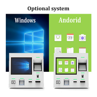 Kiosco de Autoservicio para Restaurantes de Comida Rápida, Pantalla Táctil, Escáner QR, Impresora Térmica, Terminal de Pago de 23.6 Pulgadas con Base