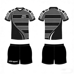 אימון רוגבי רמה פרו מדים סט מותאם אישית מפעל מותאם אישית עמיד כפול תפר ג 'רזי עם טכניקת סובלימציה - Product Image 6