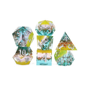 Dés polyédriques d20 à bords tranchants, dés <span class=keywords><strong>Rpg</strong></span> personnalisés, vente en gros, <span class=keywords><strong>2022</strong></span> - Product Image 1