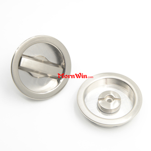 工厂滑动隐藏式木制门钩闩锁隐私口袋门把手锁 - Product Image 4