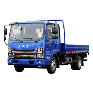 高品质JAC 4X2轻型货运卡车低价干式钢货箱平板货运卡车