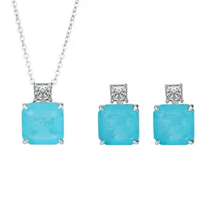 1 Noble Jewelry Set Wholesale Elegant Necklaces Pendants Earrings xuping jewelry sets 925 sterling silver ladies