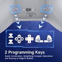Control Inalámbrico para Juegos EasySMX X15 Cool RGB 2025 con Vibración, Respuesta Somatosensorial y Conexión de Triple Modo para PC/Android