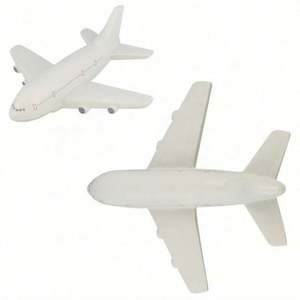 Balle anti-stress en PU souple en forme d'avion avec logo personnalisé pour cadeaux promotionnels - Product Image 2