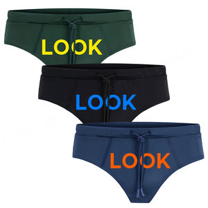 Bóxer corto de alta calidad breve diseño de letras personalizadas bragas ropa interior algodón Bikini Boxer para hombres - Product Image 2
