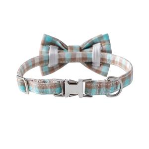 Nuevos suministros para mascotas Plaid Bowknot Skin-Friendly Soft Cat Collar Dog - Product Image 4