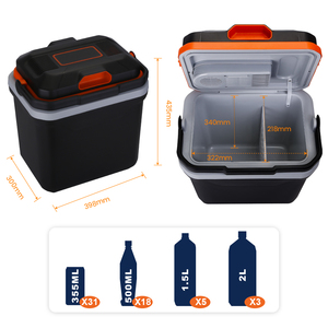 Evercool 12V DC 220V AC CE RoHS réfrigérateurs de voiture Portable <span class=keywords><strong>petit</strong></span> Mini réfrigérateur moderne 24 litres boîte de refroidissement électrique pour le <span class=keywords><strong>Camping</strong></span> - Product Image 5