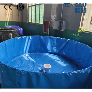 Bassin de pisciculture galvanisé résistant aux intempéries de 100 m³ pour l'élevage de poissons-chats, réservoirs d'eau de secours et aquaculture - Product Image 2