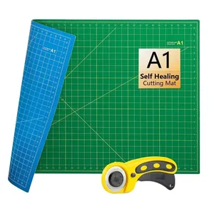 Keep Smiling Eco friendly A1 Tamaño de impresión personalizado Autocurativo Doble cara DIY Craft Pvc Cutting Mat