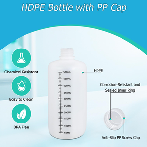 High Quality Empty Graduated Reagent <b>Bottle</b> Plastic Chemical <b>Bottle</b> with Graduations Laboratory Reagent HDPE Sample <b>Bottle</b> - Product Image 2