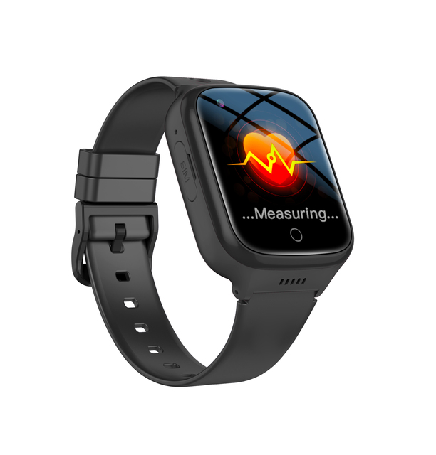 4G Smartwatch IP67 GPS Location Tracker Temperature Video SOS Call HD Camera Calculator HR BP Smart Watches for Elderly K9L