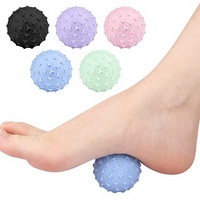 Balle de massage texturée pour les pieds, soulagement de la fasciite plantaire, rouleau de thérapie des points de pression, balle à picots de réflexologie pour hommes et femmes