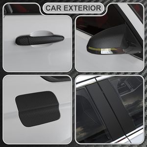 Pellicola in PVC in fibra di carbonio oro nero opaco 3D, pellicola protettiva leggera per decorazione di interni/motocicli/esterni - Product Image 3