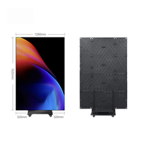 Afficheur LED multi-pliant 3 ou 4 volets, signalétique numérique LED portable sur pied avec contrôle Wi-Fi pour salons professionnels et magasins de détail