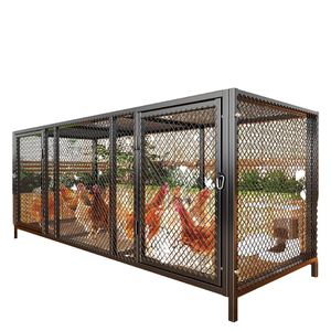 Pollaio e Trasportino in Metallo per Interni di Grandi Dimensioni con Vassoio in Plastica, Modello Solido per l'Allevamento di Piccioni, Anatre e Oche - Product Image 3