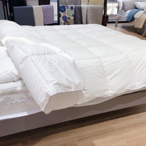 2025 Big-OEM-Order-Service Luxury Custom Queen King Size Nuevo material Blanco Canadá 300T Down <span class=keywords><strong>Microgel</strong></span> lavable alternativo - Product Image 4
