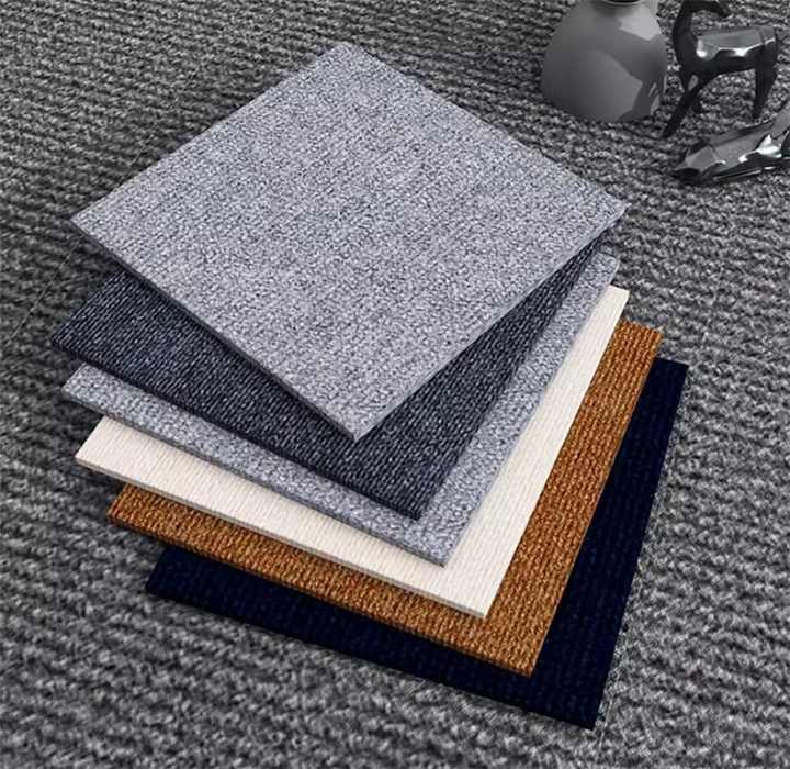 Polyester Patterned Rug Commercial CF Custom Size Commercial Polyester Floor Carpet Tiles