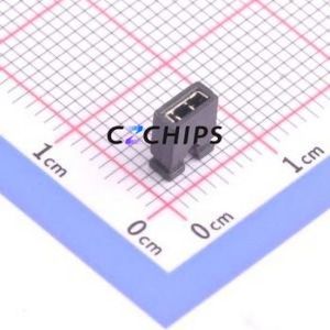 HC-JP254-1-60-OP-B-G0 Shorting Cap / Jumper Cap P=2.54mm Connector 1x2 2.54mm Open Top Type 3A - Product Image 1