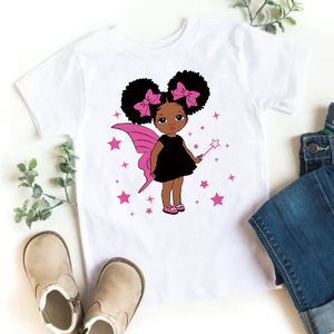 Dtf Ready to Press design di trasferimento di calore trasparente <span class=keywords><strong>Film</strong></span> Logo personalizzato carino nero bambina adesivo di trasferimento di calore - Product Image 3