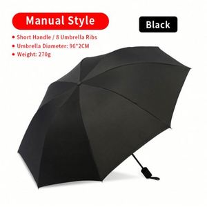 Wholesale Full <b>Automatic</b> Control 8 Rib 3 Folding Parasol <b>Umbrella</b> Rain Party Giveaways Items Gift <b>Umbrellas</b> With Logo - Product Image 5