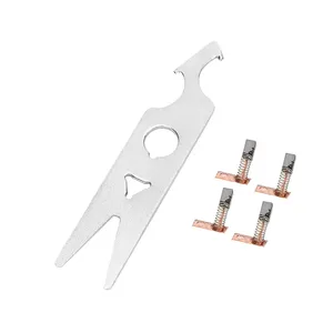2 Pairs KLLGA Carbon Brush Wrench Set Nail <b>Drill</b> Handpiece SUN <b>Mini</b> 65W 220V Dual-end Manicure <b>Drill</b> Accessory Replacement Part - Product Image 6