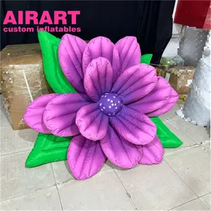 Event theme flowers decoration inflatable roses, purple inflatable roses customized for display