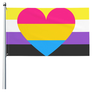 Bandera de Orgullo No <span class=keywords><strong>Binario</strong></span>, Genderqueer, <span class=keywords><strong>Pansexual</strong></span> de 3x5 Pies, Decoración para Fiestas de Bienvenida al Aire Libre - Product Image 1
