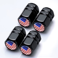 Capuchons de valve de pneu en aluminium transfrontaliers à fixation par torsion, ajustement universel, accessoires automobiles