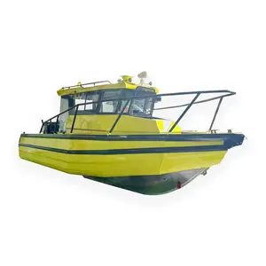 CE Approved High Speed Walkaround Easy Craft 750 Aluminum Alloy Boat Offshore Fishing