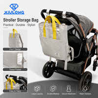 Sac à langer multifonctionnel grande capacité, sac à couches pour bébé, sac à suspendre à la poussette, sac à main de maternité imperméable, sac de voyage pour maman