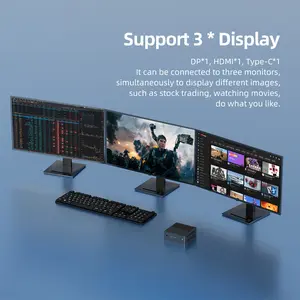 OEM ODM Mini PC Intel N150 N100 N95 Quad Core CPU Win11 Linux OS WiFi5 USB3.<span class=keywords><strong>2</strong></span> DP HD Dual RJ45 Gigabit LAN Mini Computer Desktop - Product Image 5