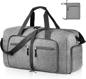 Sac de voyage pliable et léger imperméable avec compartiment à chaussures, sac de week-end pour une nuit, échantillon gratuit - Product Image 3