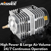Pompe à air pour aquarium RISSEE série ACO 110V/220V 18W~520W, aérateur pour aquariums, étangs et hydroponie