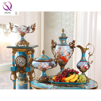 Trophée classique européen ornements hôtel salon table à manger chambre cour française figure vase ornements mobilier exportation