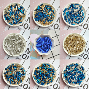 Décoration de gâteau en bâton coloré, 1 pièce, série laser, perles de sucre comestibles, spray de bonbons, décoration de gâteau, <span class=keywords><strong>2022</strong></span> - Product Image 3