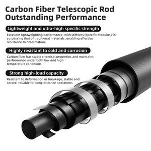 Kit de Limpieza de Paneles Solares con Barra Telescópica de Fibra de Carbono Alimentada por Agua, Juego de Herramientas Ajustables con Cepillo para Limpieza de Ventanas - Product Image 6